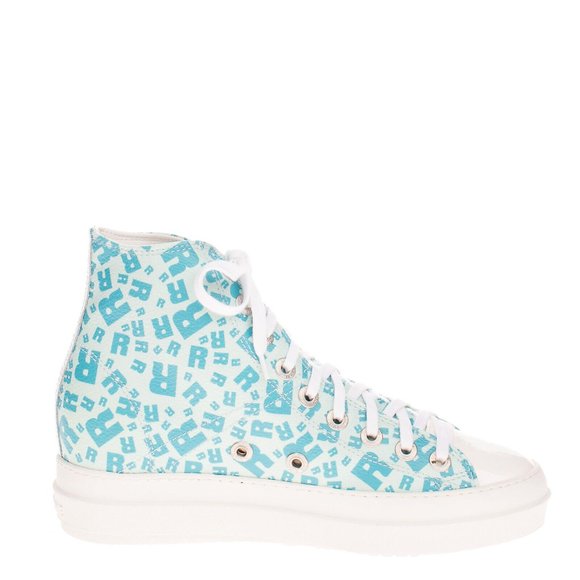 RUCOLINE Italy NEW LEATHER SNEAKERS EU 39 US ~9 MONOGRAM LOGO RARE $390 SUBLIME - Picture 2 of 6